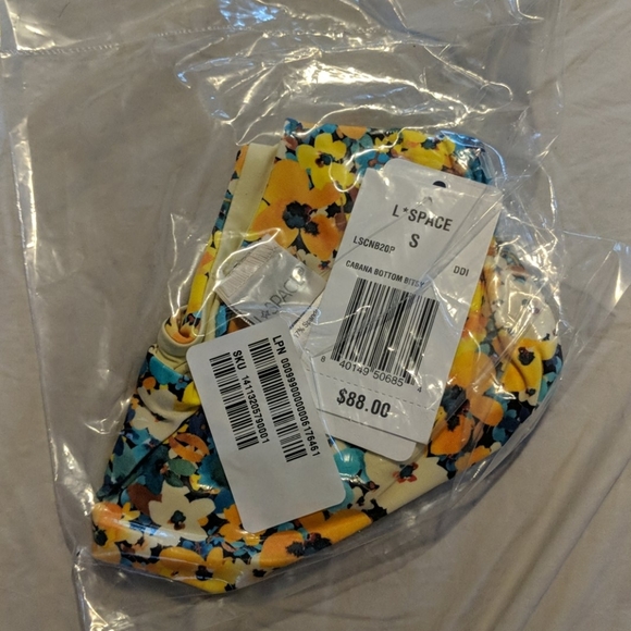 L*Space Playa Top Cabana Bottom Bikini Floral - Picture 4 of 5